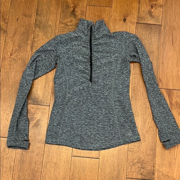 Women's Heather Gray Quarter-Zip Top - Picture 1 of 7